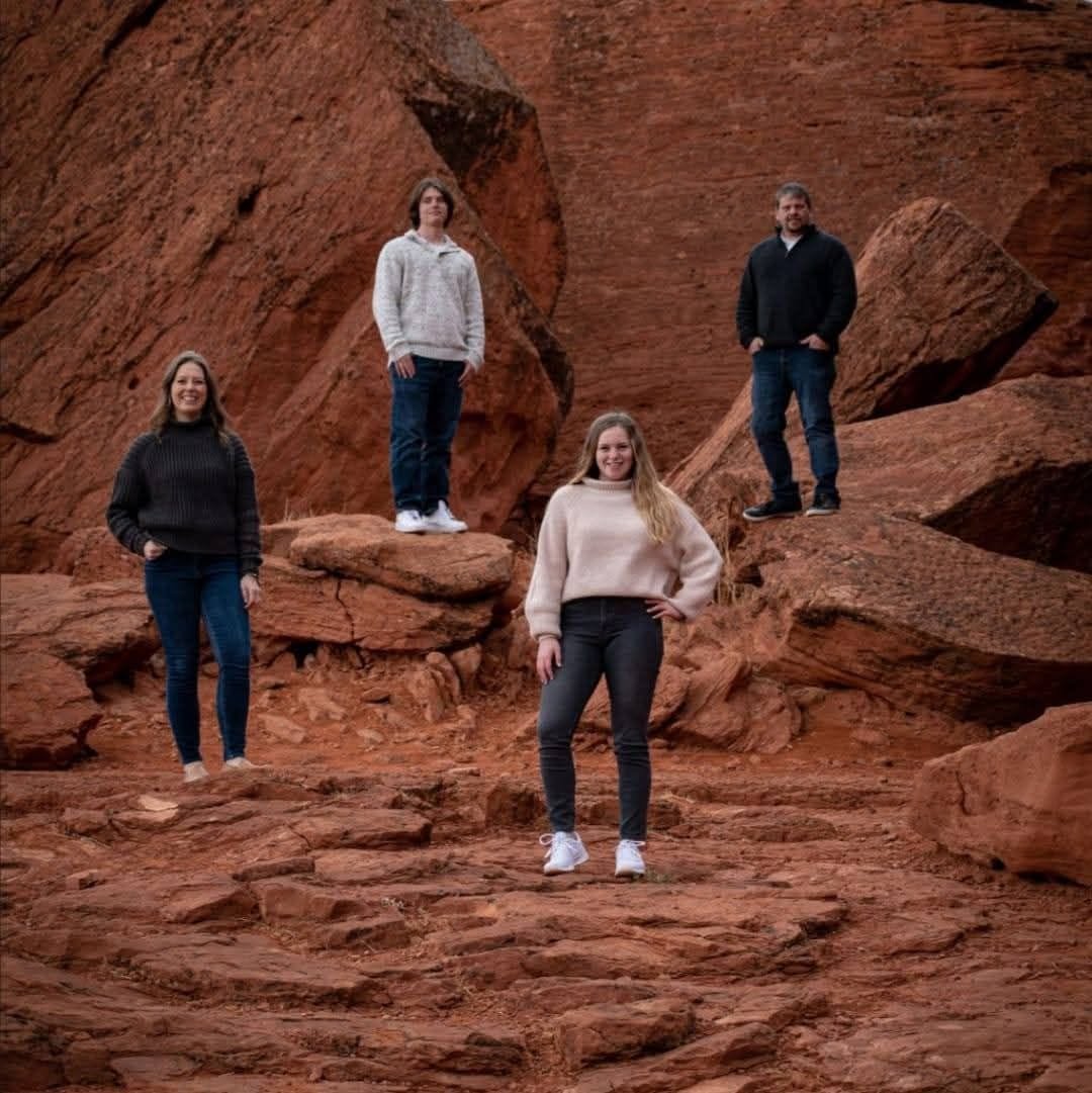 The T&K family in Southern Utah